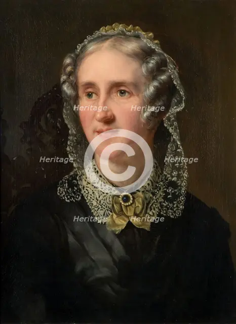 Portrait Of Elizabeth Stockdale Wilkinson (1799-71), 1853. Creator: Reuben T W Sayers.