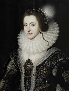 Portrait of Elizabeth Stuart (The Winter Queen), c1623-c1629. Creators: Michiel van Mierevelt, Workshop of Michiel van Miereveld