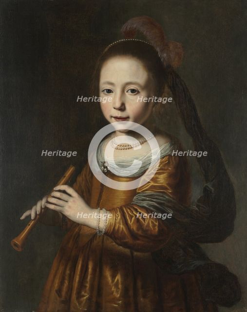 Portrait of Elizabeth Spiegel, 1639. Creator: Dirck Dircksz. Santvoort (Dutch, 1610/11-1680).