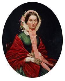 Portrait of Ellen Houser Hays, date unknown, c1850s. Creator: Barton Stone Hays