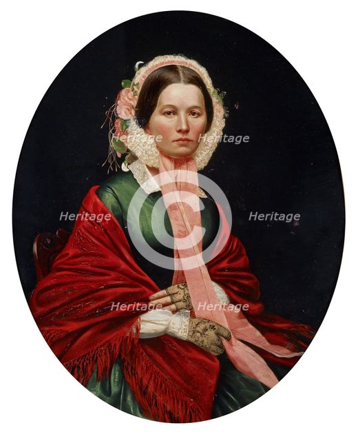 Portrait of Ellen Houser Hays, date unknown, c1850s. Creator: Barton Stone Hays.