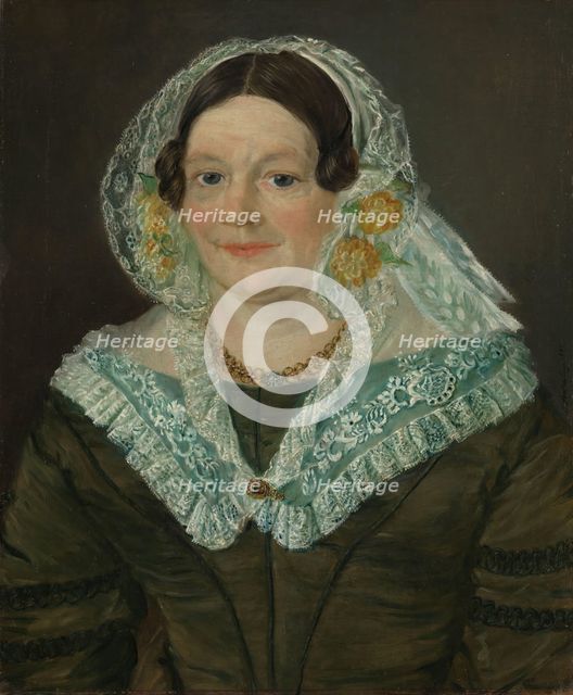 Portrait of Ellen Sophie Richter, b. Bernhoft, 1845. Creator: Matthias Stoltenberg.