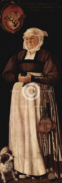 Portrait of Elsbeth Lochmann, wife of Jacob Schwytzer, 1564. Creator: Tobias Stimmer.