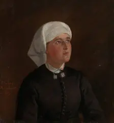 Portrait of Elseberg Herrestvedt, 1871. Creator: Adolph Tidemand