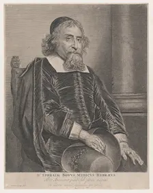Portrait of Ephraim Bonus, physician, 17th century. Creator: Jan Lievens