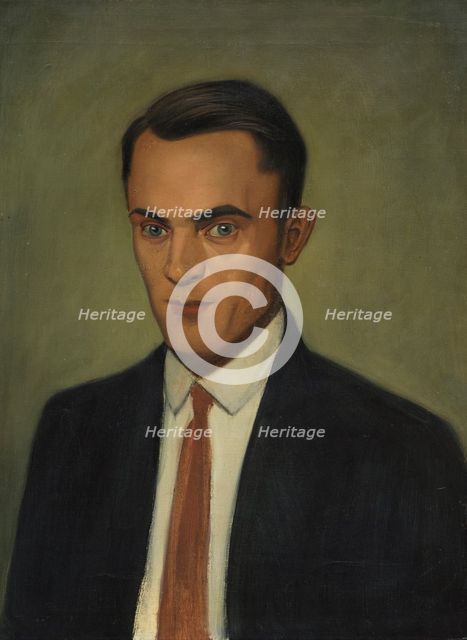 Portrait of Erwin Hildinger, 1928. Creator: Scholz, Georg (1890-1945).