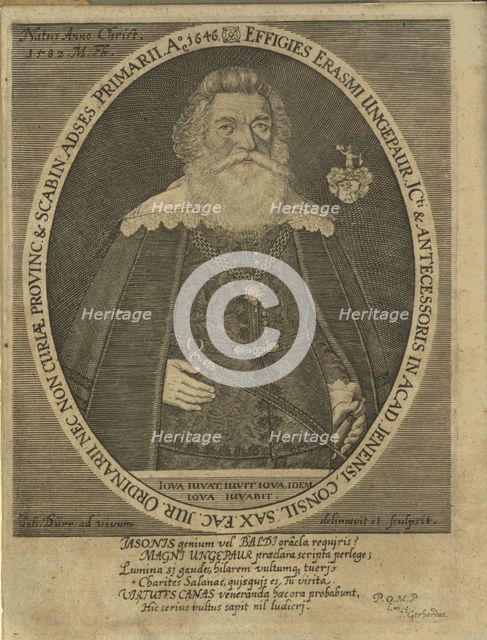 Portrait of Erasmus Ungebaur (1582-1659) , 1660.