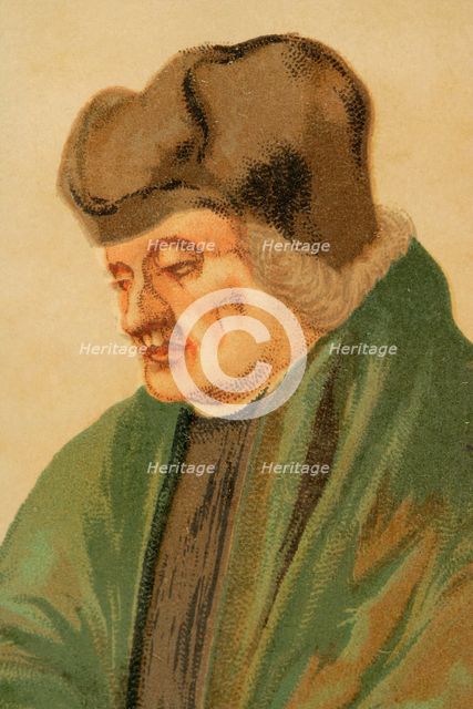 Portrait of Erasmus, (c1466-1536), Dutch theologian, philosopher and humanist, 1886.  Creator: Unknown.