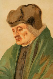 Portrait of Erasmus, (c1466-1536), Dutch theologian, philosopher and humanist, 1886. Creator: Unknown