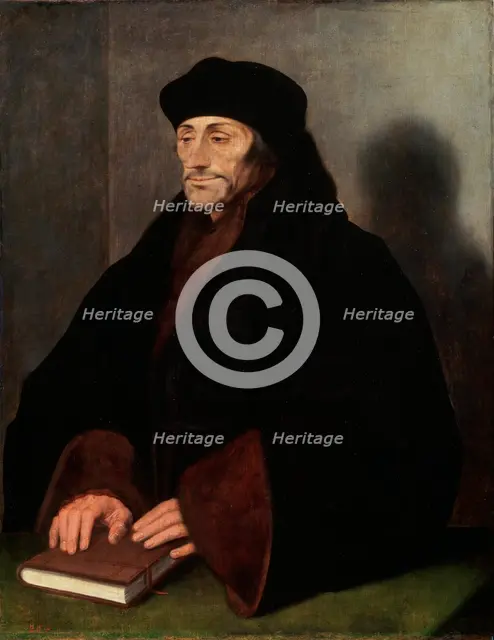 'Portrait of Erasmus of Rotterdam', (1466/69-1536), 1523. Artist: Hans Holbein the Younger