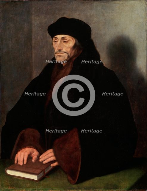 'Portrait of Erasmus of Rotterdam', (1466/69-1536), 1523. Artist: Hans Holbein the Younger