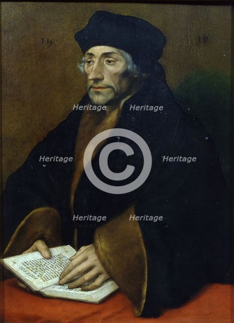 Portrait of Erasmus of Rotterdam (1467-1536), 1530. Artist: Holbein, Hans, the Younger (1497-1543)
