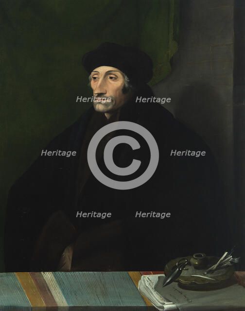 Portrait of Erasmus of Rotterdam (1467-1536), 16th century. Creator: Anonymous.