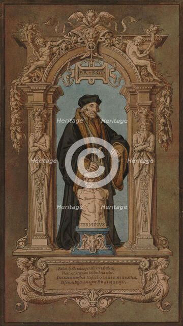 Portrait of Erasmus of Rotterdam (1467-1536) in his Cell, ca 1538. Creator: Holbein, Hans, the Younger (1497-1543).