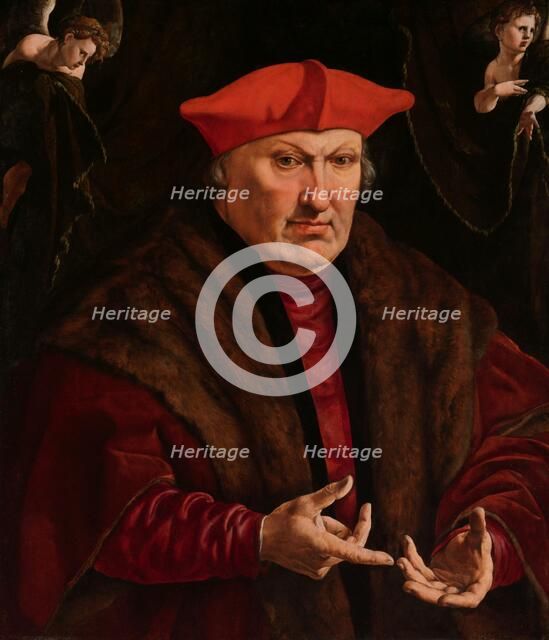 Portrait of Erard de la Marck, c.1528-c.1530. Creator: Jan Cornelisz Vermeyen.