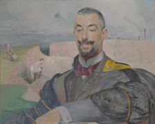 Portrait of Erazm Baracz, 1907. Creator: Jacek Malczewski