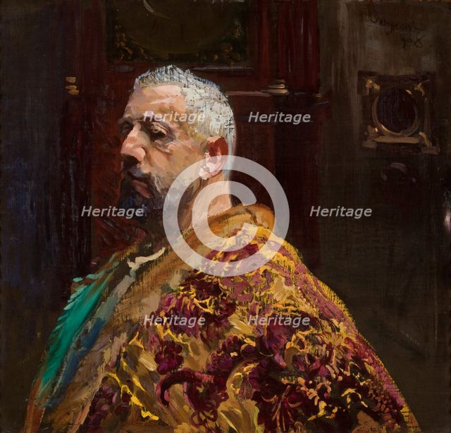 Portrait of Erazm Baracz, 1908. Creator: Leon Wyczolkowski.