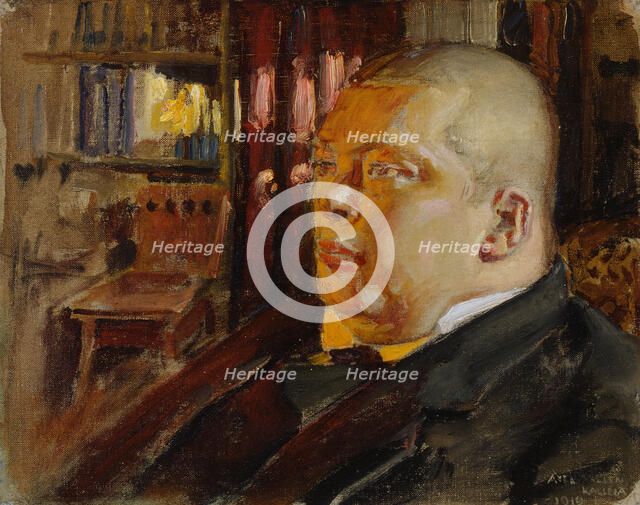 Portrait of Eric O. W. Ehrström, 1919. Creator: Akseli Gallen-Kallela.