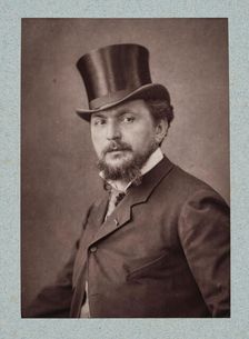Portrait of Ernest Ange Duez (1843-1896), 1882. Creator: Godet, Anatole Louis (1839-1887)