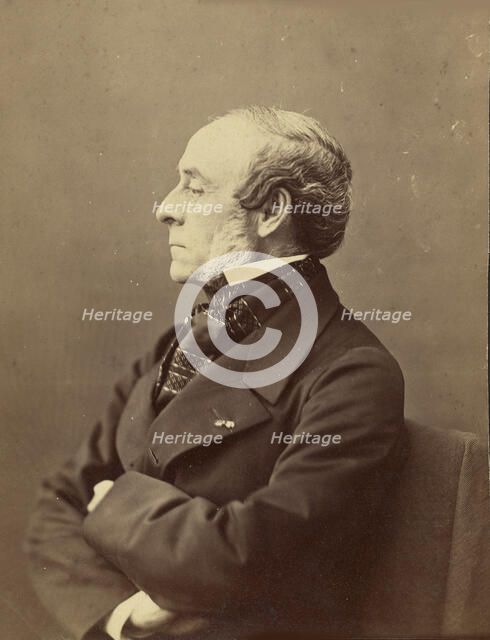 Portrait of Ernest Legouvé (1807-1903), 1861-1869. Creator: Nadar, Gaspard-Félix (1820-1910).