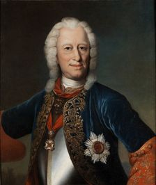 Portrait of Ernest Louis, Landgrave of Hesse-Darmstadt (1667-1739). Creator: Fiedler, Johann Christian (1697-1765)