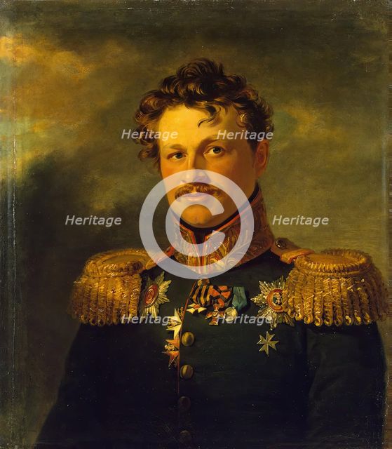 Portrait of Ernest, Prince of Hesse-Philipstal (1771 - after 1836), 1822. Creator: Workshop of George Dawe.