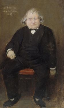 Portrait of Ernest Renan (1823-1892), 1889. Creator: Béraud, Jean (1849-1936)