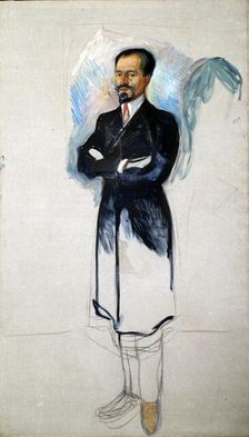 Portrait of Ernest Thiel (1859-1947). Artist: Munch, Edvard (1863-1944)