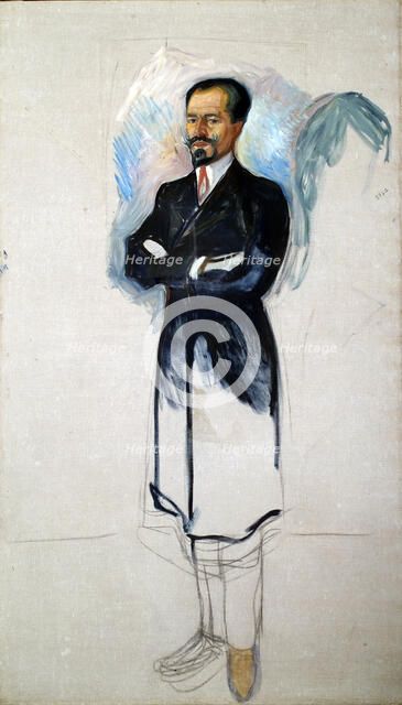 Portrait of Ernest Thiel (1859-1947). Artist: Munch, Edvard (1863-1944)