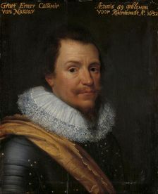 Portrait of Ernst Casimir (1573-1632), Count of Nassau-Dietz, c.1623-c.1633. Creator: Workshop of Michiel Jansz van Mierevelt