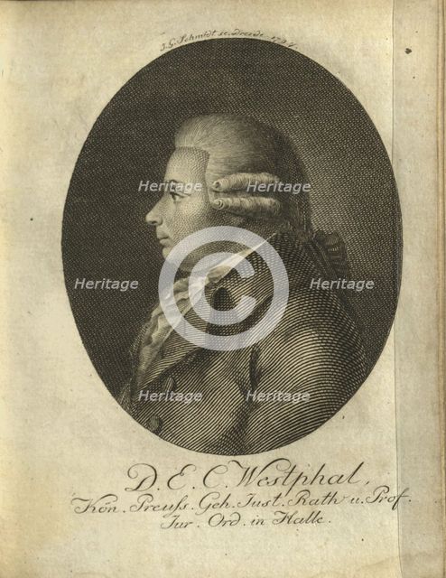 Portrait of Ernst Christian Westphal (1737-1792) , 1794.