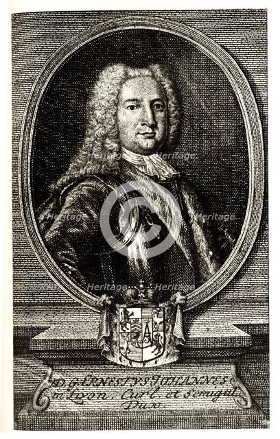 Portrait of Ernst Johann von Biron (1690-1772), Duke of Courland and Semigallia and regent of the Russian Empire. Artist: Anonymous  