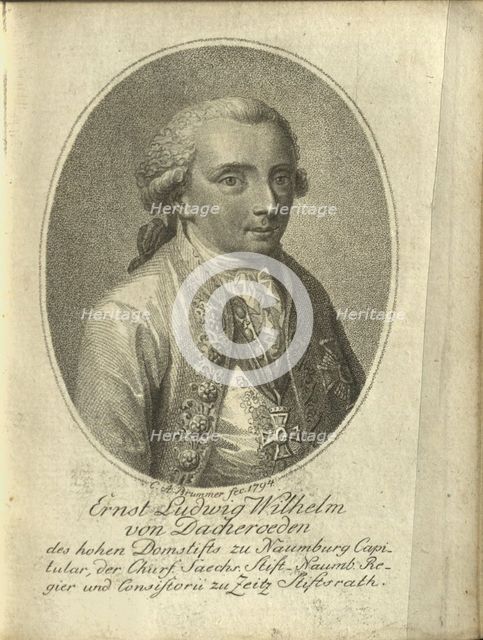 Portrait of Ernst Ludwig Wilhelm von Dacheröden (1764-1806) , 1794.