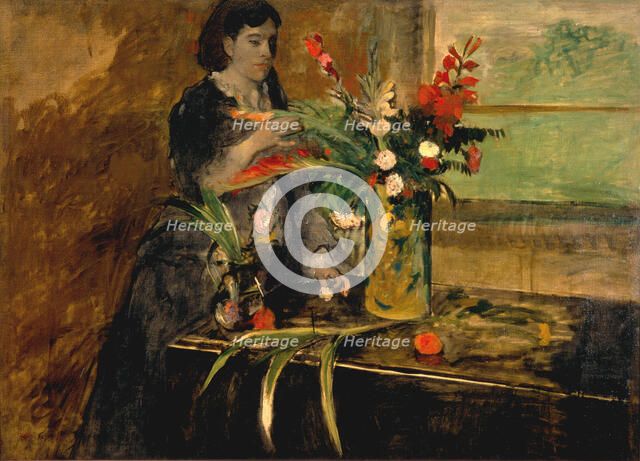 Portrait of Estelle Musson Degas, 1872. Artist: Degas, Edgar (1834-1917)