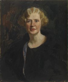 Portrait of Ester Wegelius (née Tawaststjerna), 1925. Creator: Oskari Paatela