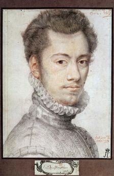 Portrait of Etienne Dumoustier c1570. Artist: Pierre Dumonstier I