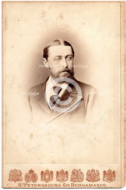 Portrait of Eugen Maximilianovich, 5th Duke of Leuchtenberg (1847-1901), 1870s.