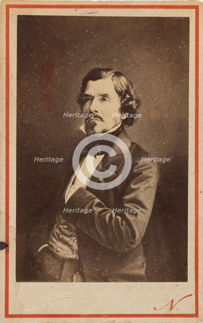 Portrait of Eugene Delacroix (1798-1863), 1858. Creator: Nadar, Gaspard-Félix (1820-1910).