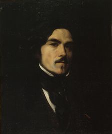 Portrait of Eugène Delacroix (1798-1863), c. 1840. Creator: Anonymous