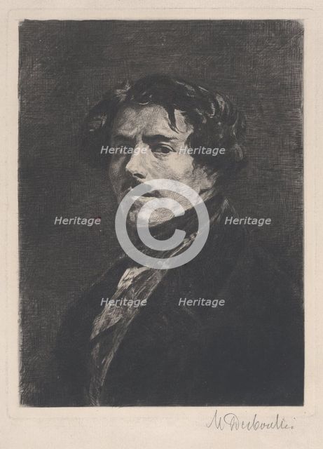 Portrait of Eugène Delacroix, 1889. Creator: Marcellin-Gilbert Desboutin.