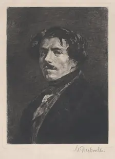 Portrait of Eugène Delacroix, 1889. Creator: Marcellin-Gilbert Desboutin