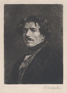 Portrait of Eugène Delacroix, 1889. Creator: Marcellin-Gilbert Desboutin