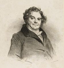 Portrait of Eugène François Vidocq (1775-1857), c. 1828. Creator: Devéria, Achille (1800-1857)