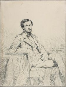 Portrait of Eugène Lacheurié, 1852. Creator: Gustave Moreau