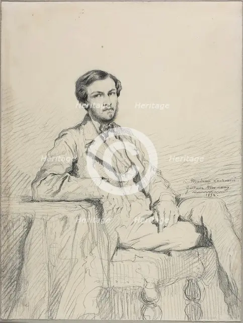 Portrait of Eugène Lacheurié, 1852. Creator: Gustave Moreau.