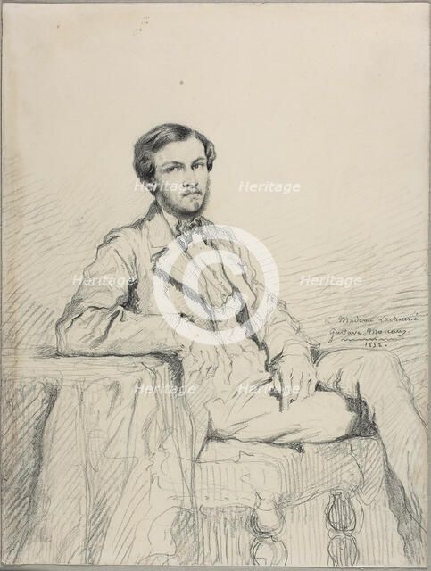 Portrait of Eugène Lacheurié, 1852. Creator: Gustave Moreau.