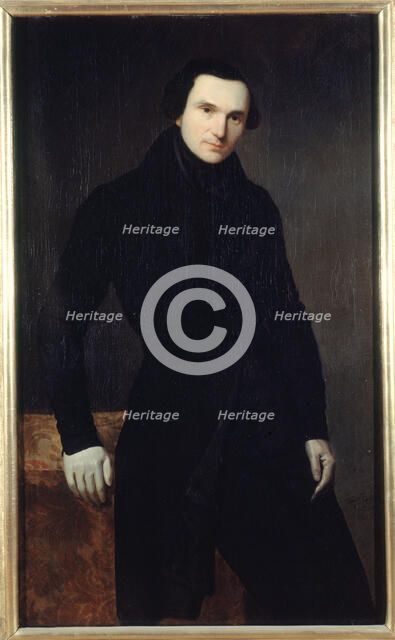 Portrait of Eugène Renduel (1798-1874), editor, 1836. Creator: Auguste de Chatillon.