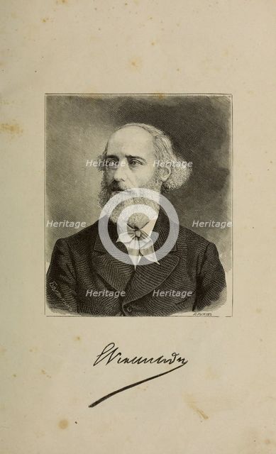 Portrait of Eugène Viollet-le-Duc (1814-1879), 1879. Creator: Belyankin, Lavr Lavrovich (active End of 19th cen.).