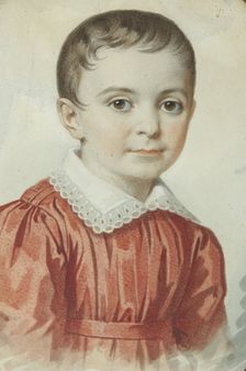 Portrait of Eugenia Kochubey as child, 1849. Creator: Hampeln, Carl, von (1794-after 1880)
