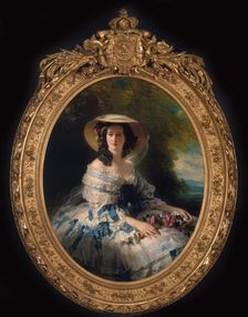 Portrait of Eugénie de Montijo (1826-1920), Empress of the French, 1857. Creator: Winterhalter, Franz Xavier (1805-1873)